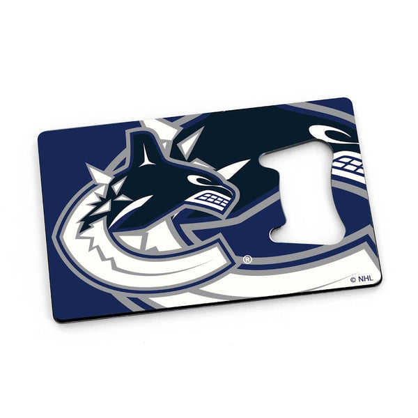 Wholesale CANUCKS CREDIT CARD BOTTLE OPENER MAGNET NHL-BK-1179-25