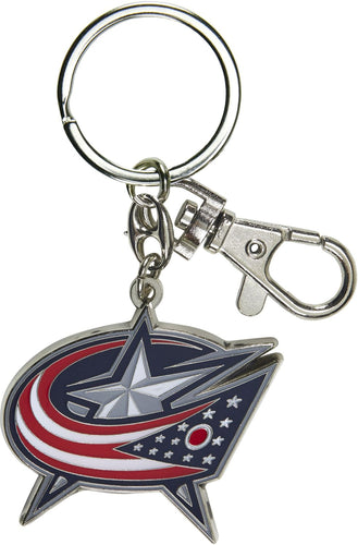 Wholesale BLUE JACKETS TEAM LOGO HEAVYWEIGHT KEYCHAIN NHL-KT-091-30