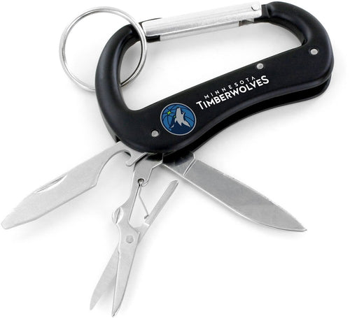 Wholesale TIMBERWOLVES CARABINER MULTI TOOL KEYCHAIN (SP) NBA-KT-1000-19