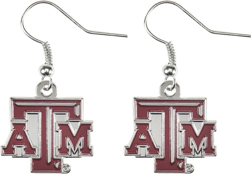 Wholesale TEXAS A&M COLLEGE DANGLER EARRINGS CCP-ER-015-74