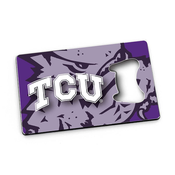 Wholesale TCU CREDIT CARD BOTTLE OPENER MAGNET CCP-BK-1179-86