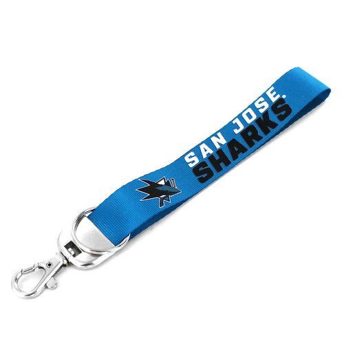 Wholesale SHARKS DELUXE WRISTLET KEYCHAIN (DNO-OL) (NM) NHL-KT-376-21-O