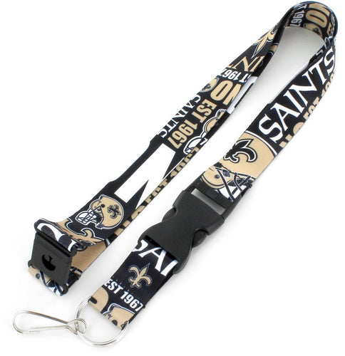 Wholesale NEW ORLEANS SAINTS DYNAMIC LANYARD (NM) NFL-LN-519-22