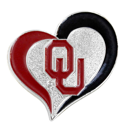 Wholesale OKLAHOMA SWIRL HEART PIN CCP-PN-261-60