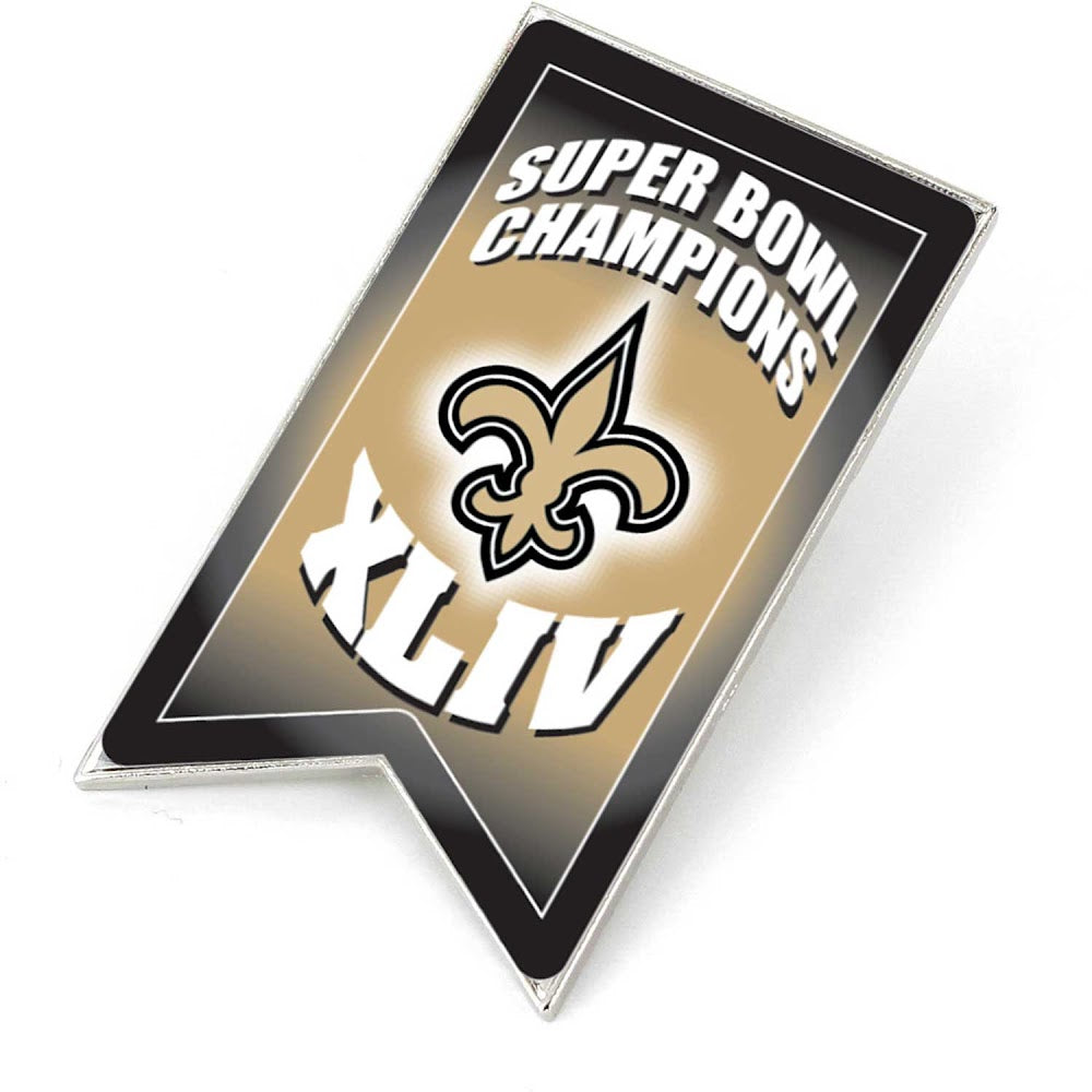 Wholesale NEW ORLEANS SAINTS CHAMPIONSHIP BANNER PIN (SP) NFL-PN-1064-22