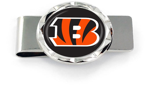 Wholesale CINCINNATI BENGALS DIAMOND CUT MONEY CLIP NFL-MC-945-02