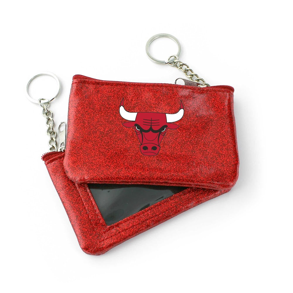 Wholesale BULLS (RED) SPARKLE COIN PURSE (OC) NBA-WA-991-10-RD