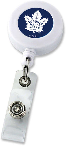 Wholesale MAPLE LEAFS (WHITE) BADGE REEL (NE) NHL-BH-862-03