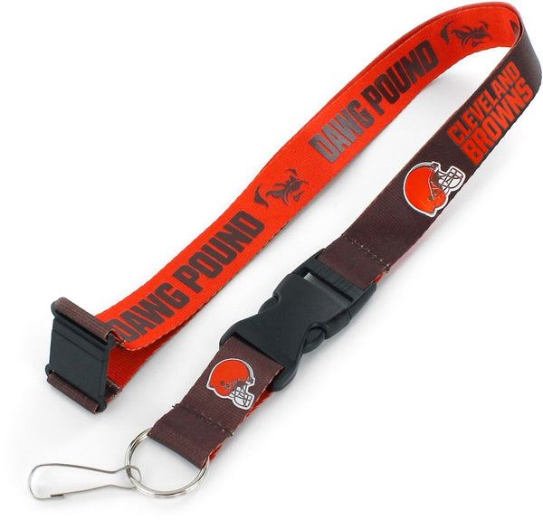 Wholesale CLEVELAND BROWNS (BROWN/ORANGE) REVERSIBLE LANYARD NFL-LN-162-03