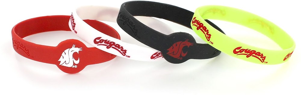 Wholesale WASHINGTON STATE SILICONE BRACELETS (4 PACK) CCP-BC-283-68