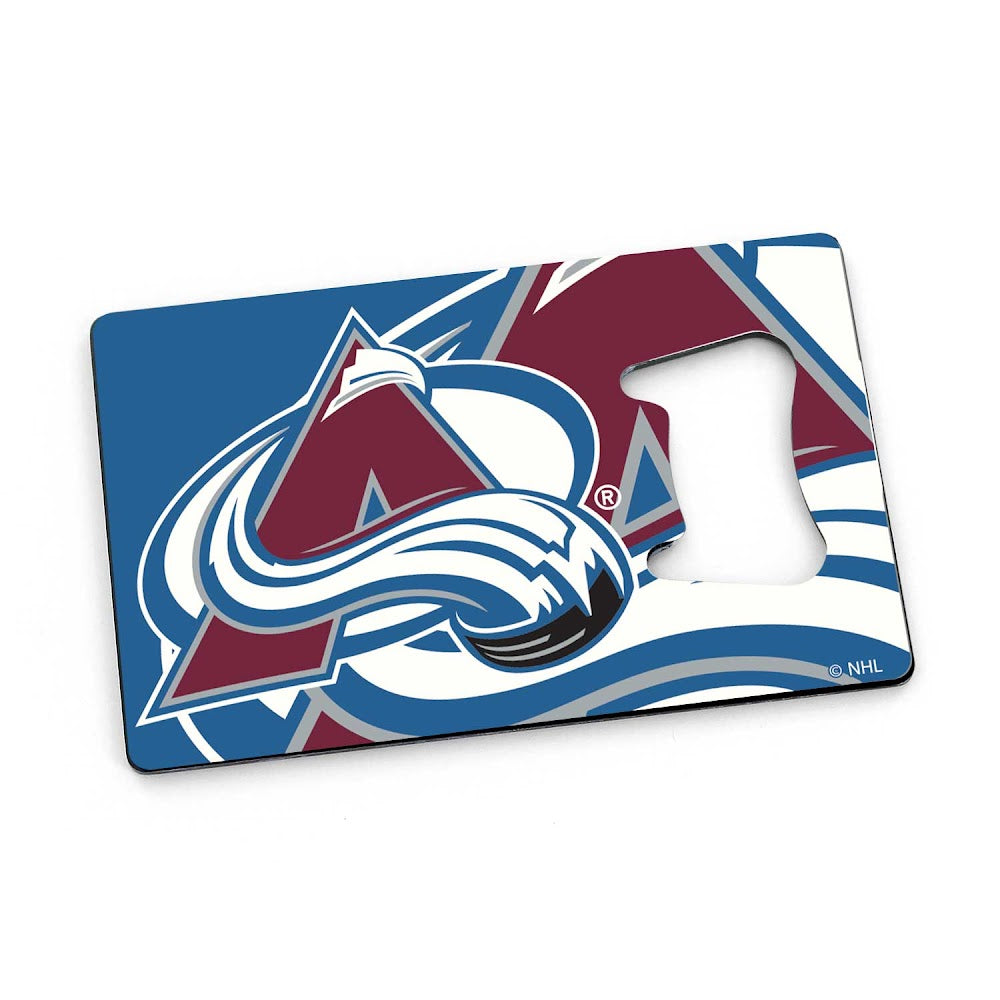 Wholesale AVALANCHE CREDIT CARD BOTTLE OPENER MAGNET NHL-BK-1179-15