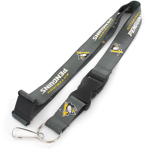 Wholesale PENGUINS (CHARCOAL) TEAM LANYARD NHL-LN-095-14-CH