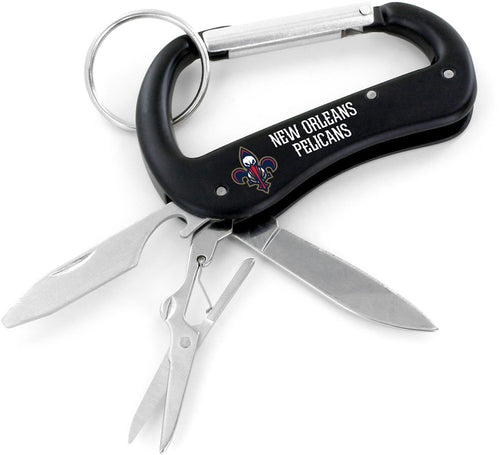 Wholesale PELICANS CARABINER MULTI TOOL KEYCHAIN (SP) NBA-KT-1000-32