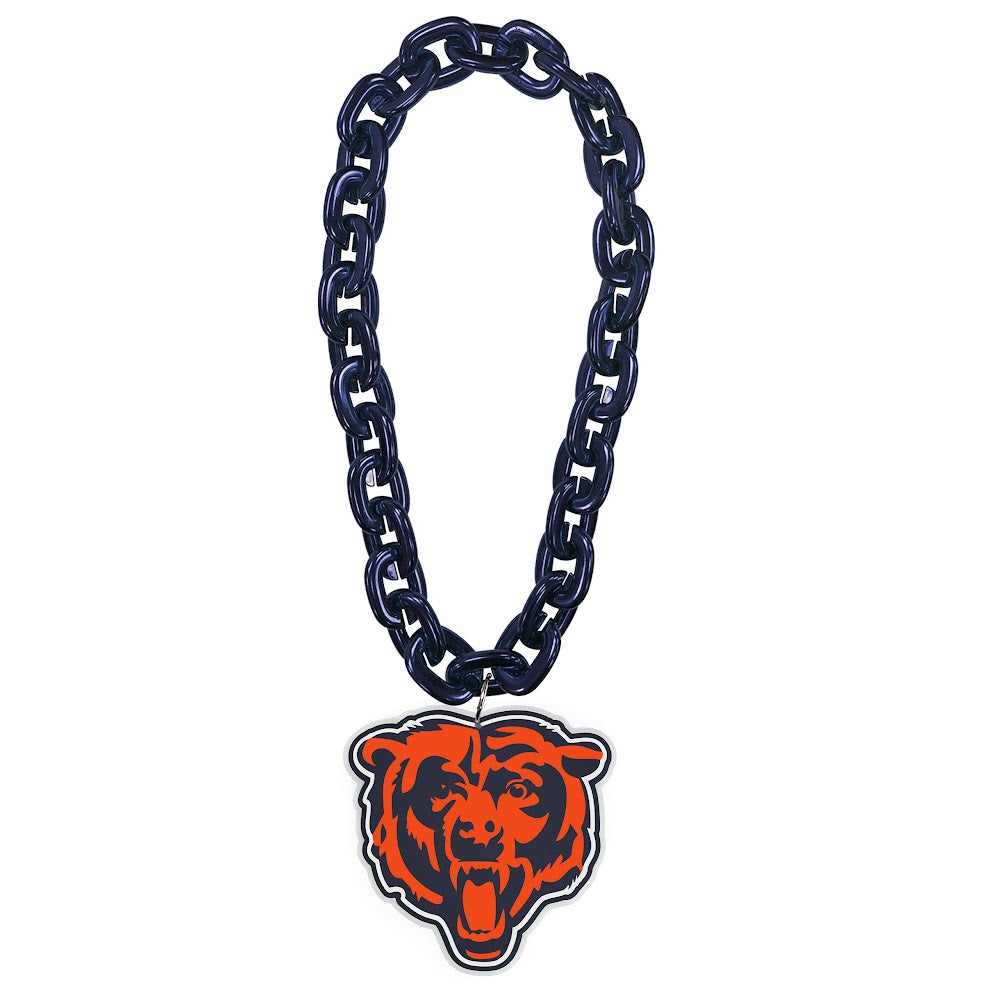 Wholesale CHICAGO BEARS HEAD (NAVY) FAN CHAIN NFL-FF-590-16-HD-NV