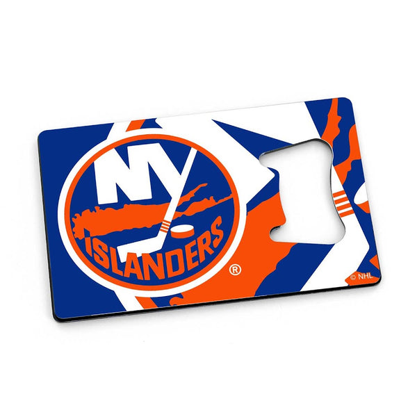 Wholesale ISLANDERS CREDIT CARD BOTTLE OPENER MAGNET NHL-BK-1179-09