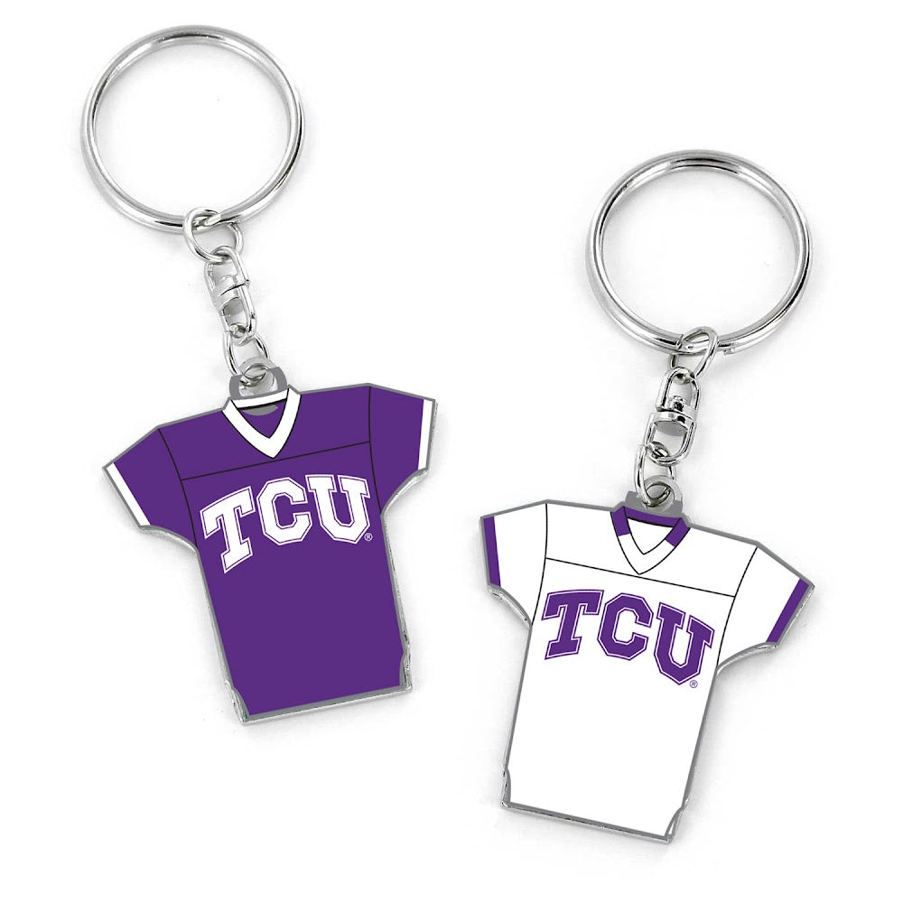 Wholesale TCU REVERSIBLE HOME/AWAY JERSEY KEYCHAIN CCP-KT-1084-86