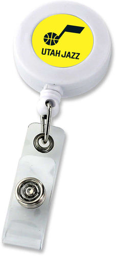 Wholesale JAZZ WHITE BADGE REEL (NE) NBA-BH-862-21