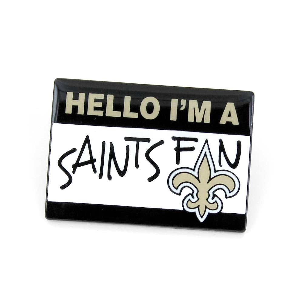 Wholesale NEW ORLEANS SAINTS NAME TAG PIN NFL-PN-625-22