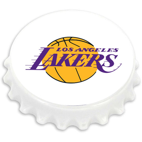 Wholesale LAKERS BOTTLE CAP BOTTLE OPENER MAGNET (OC) NBA-MG-831-25