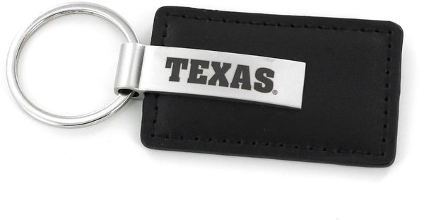 Wholesale TEXAS BLACK LEATHER KEYCHAIN W/ LASER ENGRAVED LOGO (NM) CCP-KT-533-52