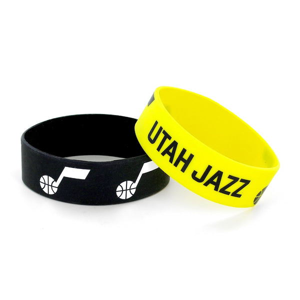 Wholesale JAZZ WIDE BRACELETS (2-PACK) NBA-BC-207-21