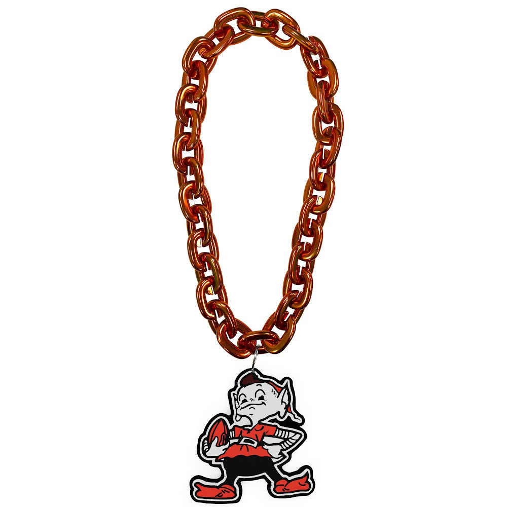 Wholesale CLEVELAND BROWNS ELF (ORANGE) FAN CHAIN NFL-FF-590-03-E-OR