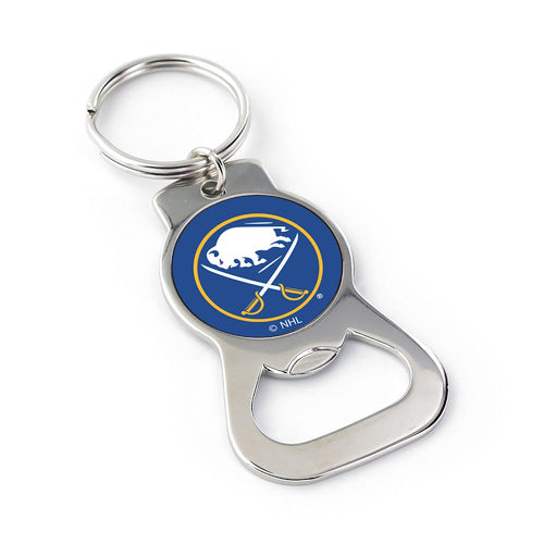 Wholesale SABRES BOTTLE OPENER KEYCHAIN PRIM. LOGO NHL-BK-702-22