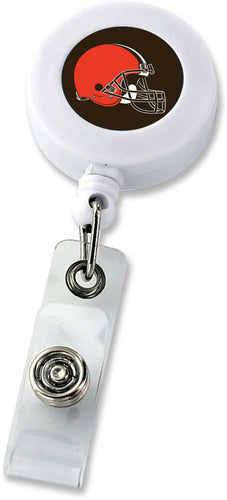 Wholesale CLEVELAND BROWNS (WHITE) BADGE REEL (NE) NFL-BH-862-03