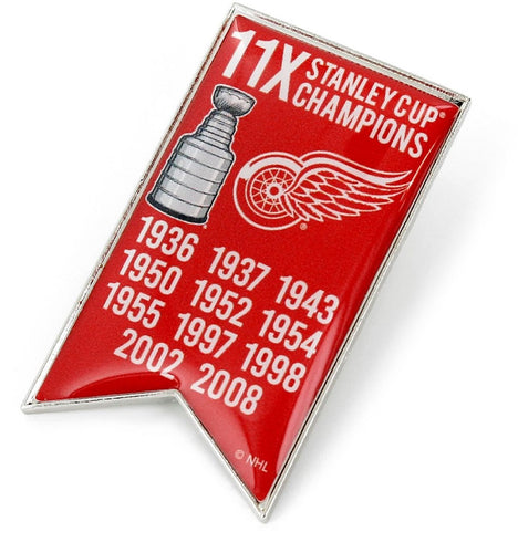 Wholesale RED WINGS CHAMPIONSHIP BANNER PIN (SP) NHL-PN-1064-23