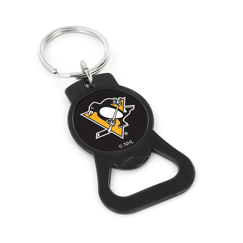 Wholesale PENGUINS (BLACK) BOTTLE OPENER KEYCHAIN NHL-BK-702-14-BK