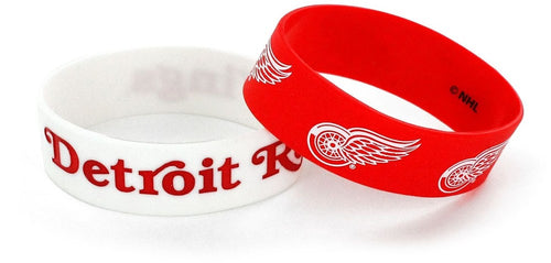 Wholesale RED WINGS WIDE WRISTBAND (2 PACK) NHL-BC-207-23