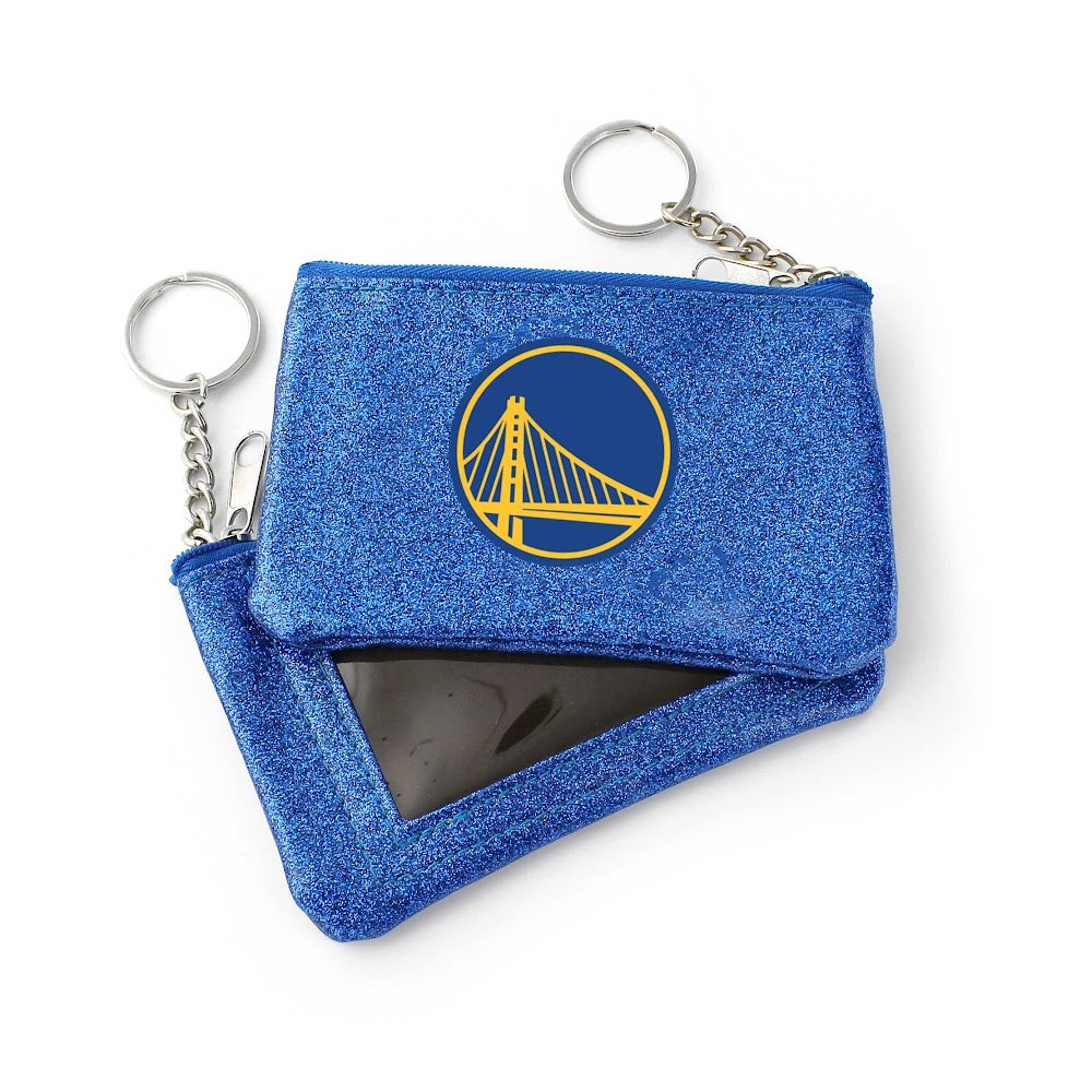 Wholesale WARRIORS (BLUE) SPARKLE COIN PURSE (OC) NBA-WA-991-23-BL