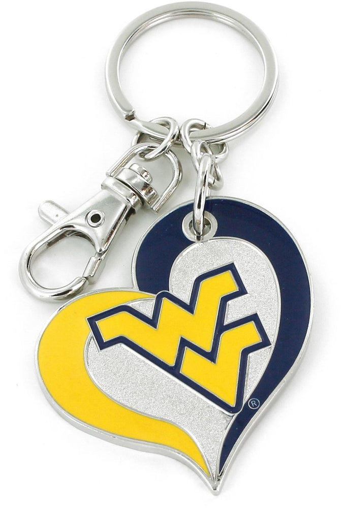 Wholesale WEST VIRGINIA SWIRL HEART KEYCHAIN CCP-KT-287-82