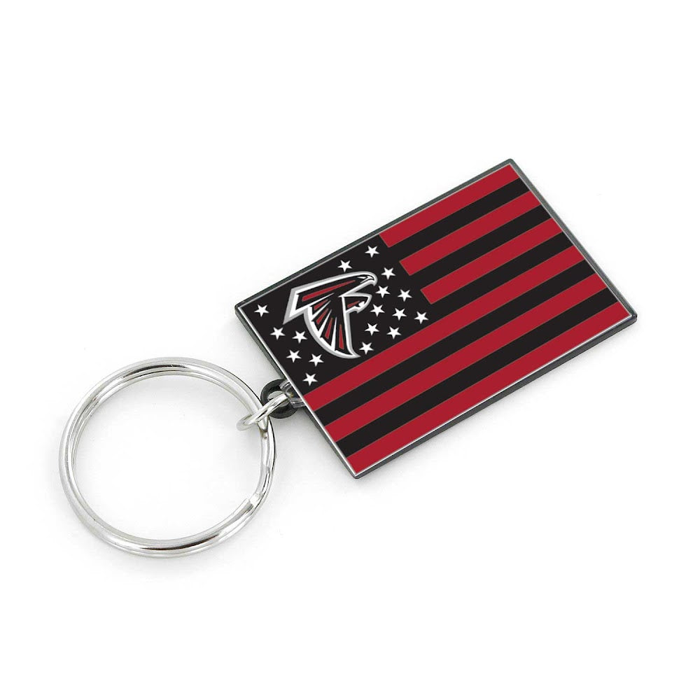 Wholesale ATLANTA FALCONS AMERICANA FLAG KEYCHAIN NFL-KT-1106-15