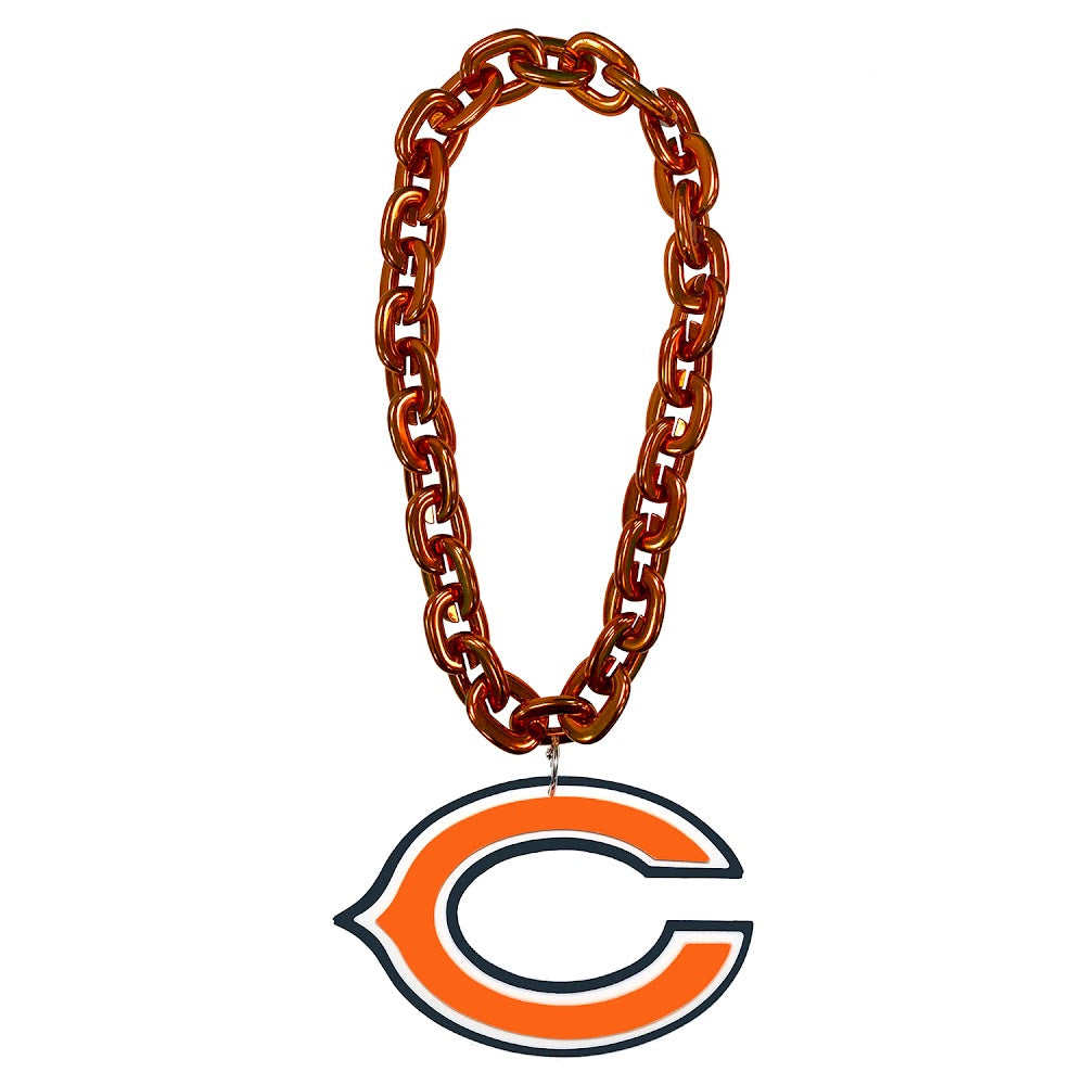 Wholesale CHICAGO BEARS (ORANGE) FAN CHAIN NFL-FF-590-16-OR