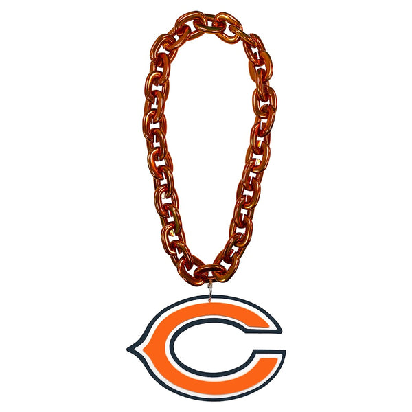 Wholesale CHICAGO BEARS (ORANGE) FAN CHAIN NFL-FF-590-16-OR