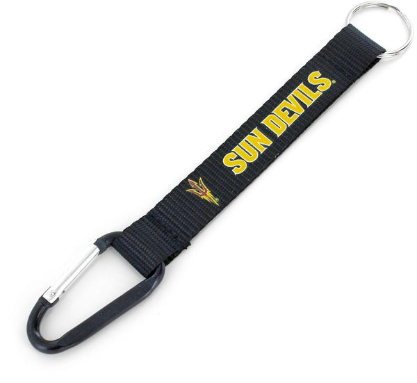 Wholesale ARIZONA STATE (BLACK) CARABINER KEYCHAIN (NM) CCP-KT-147-36-BK