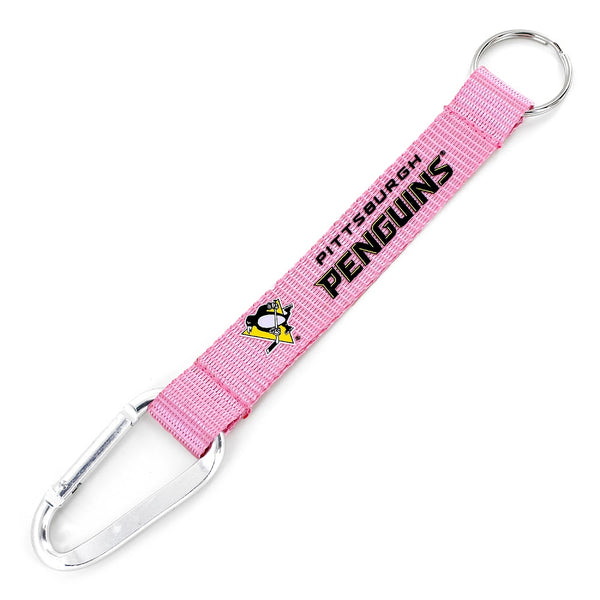 Wholesale PENGUINS PINK CARABINER KEYCHAIN (NM) NHL-KT-147-14-PK