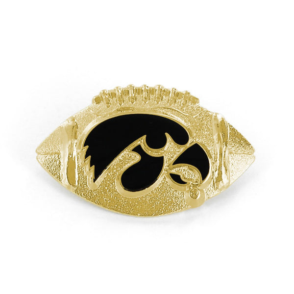 Wholesale IOWA SCULPTED FOOTBALL -BLACK PIN (NM) CCP-PN-002-58A