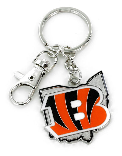 Wholesale CINCINNATI BENGALS - STATE DESIGN HEAVYWEIGHT KEY CHAIN NFL-KT-473-02