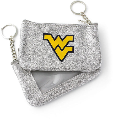 Wholesale WEST VIRGINIA (SILVER) SPARKLE COIN PURSE (OC) CCP-WA-991-82