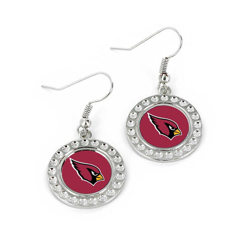 Wholesale ARIZONA CARDINALS DIMPLE EARRINGS (FJ-1080) NFL-ER-959-25