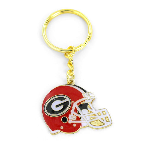 Wholesale GEORGIA HELMET ENAMEL KEYCHAIN (NM) CCP-KT-023-09