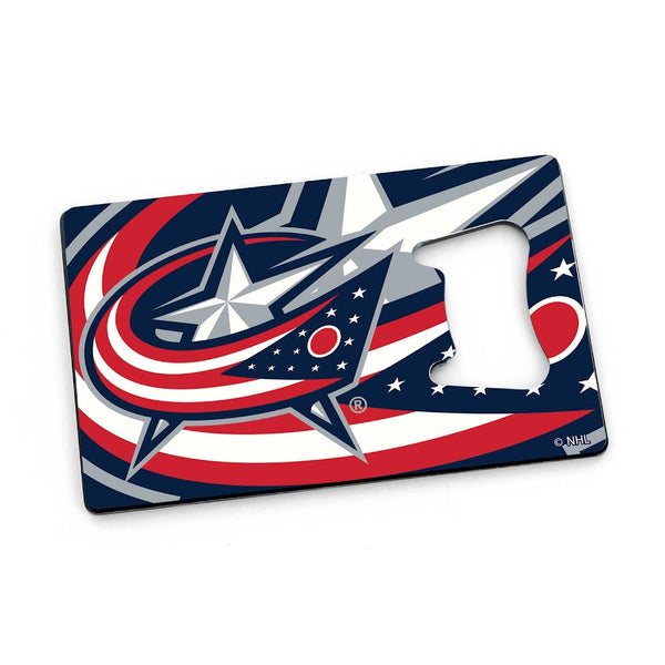 Wholesale BLUE JACKETS CREDIT CARD BOTTLE OPENER MAGNET NHL-BK-1179-30