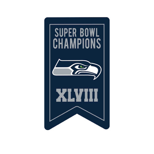 Wholesale SEATTLE SEAHAWKS CHAMPIONSHIP BANNER PIN (SP) NFL-PN-1064-14