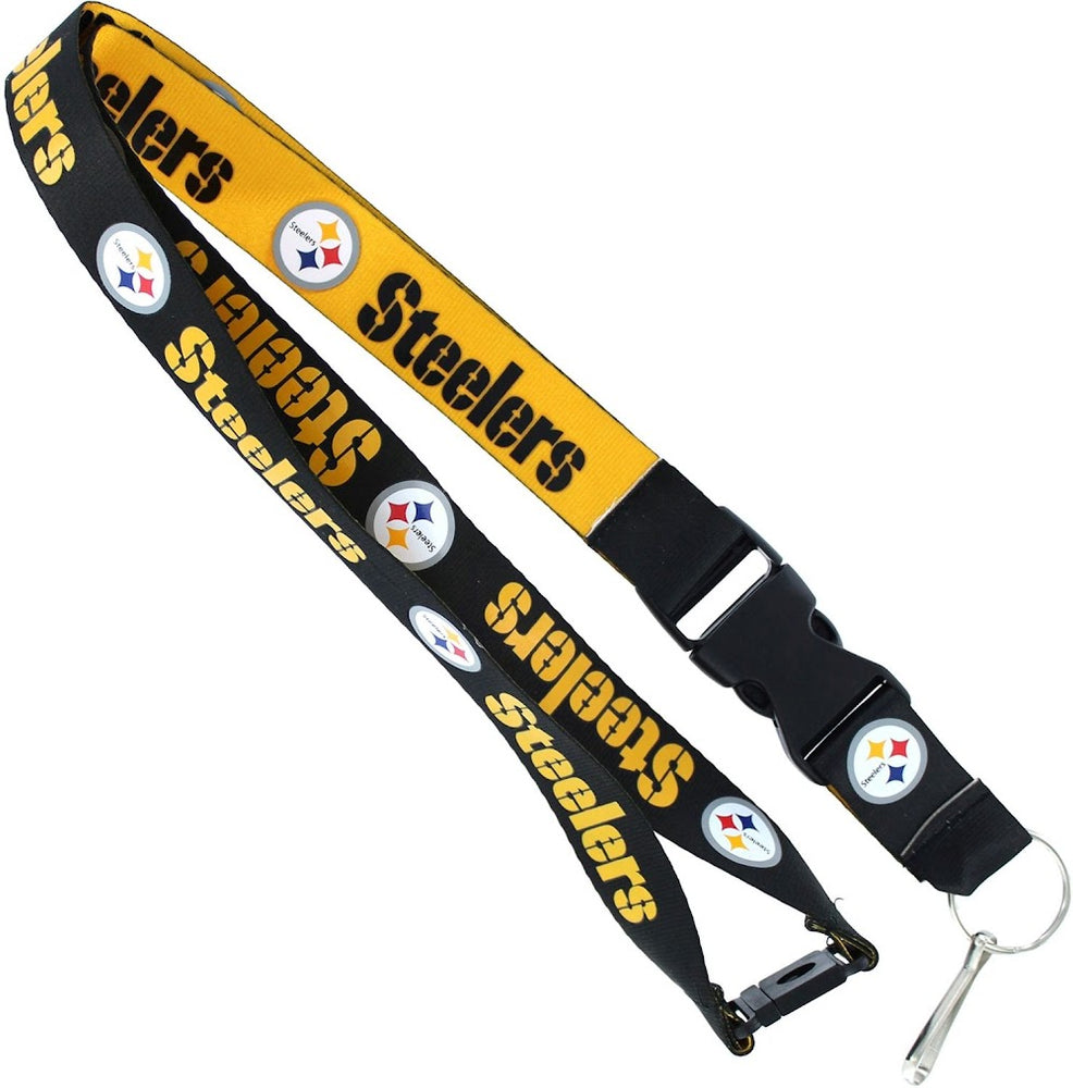 Wholesale PITTSBURGH STEELERS (YELLOW/GOLD) REVERSIBLE LANYARD NFL-LN-162-12