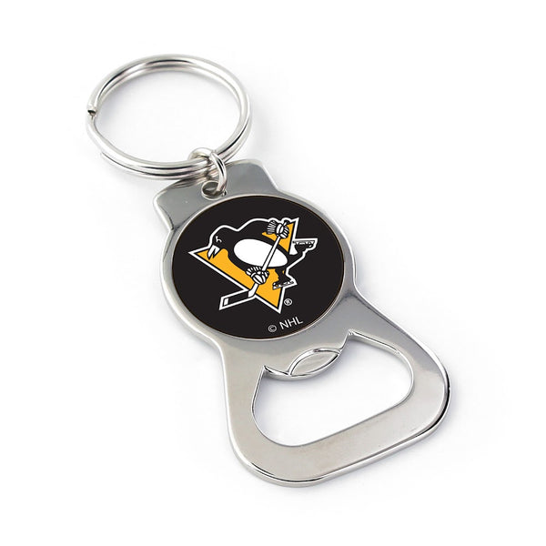 Wholesale PENGUINS BOTTLE OPENER KEYCHAIN PRIM. LOGO NHL-BK-702-14