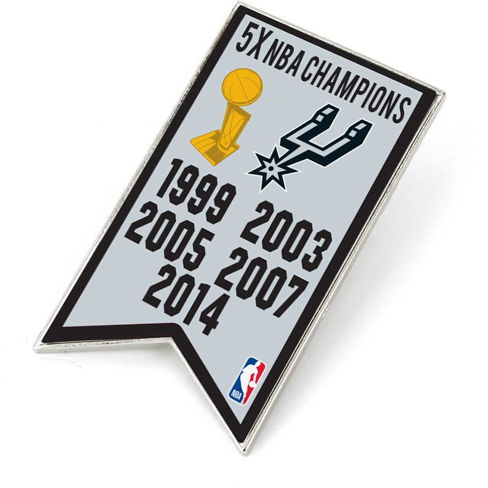 Wholesale SPURS CHAMPIONSHIP BANNER PIN (SP) NBA-PN-1064-20