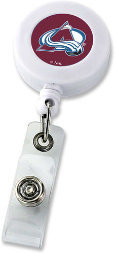 Wholesale AVALANCHE (WHITE) BADGE REEL (NE) NHL-BH-862-15