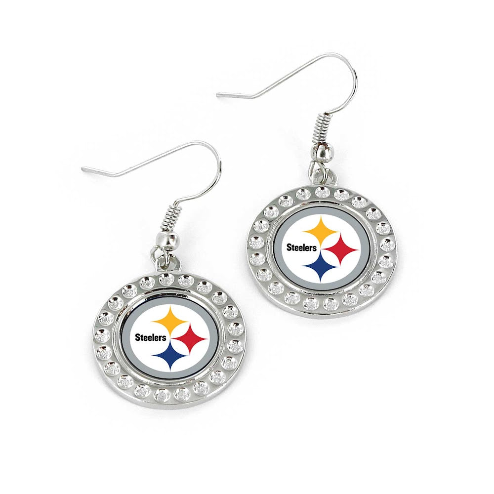 Wholesale PITTSBURGH STEELERS DIMPLE EARRINGS (FJ-1080) NFL-ER-959-12